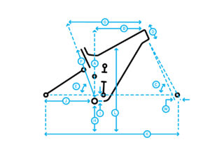 2022 Alpine Trail E2 geometry diagram