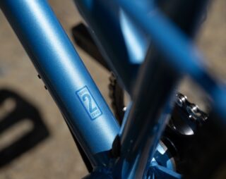 Detail of a Marin Larkspur 2 bike frame.