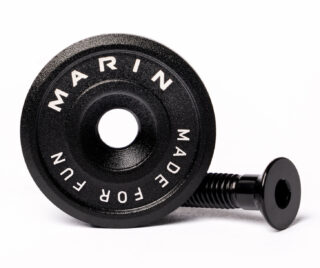 Marin Made For Fun CNC top cap, black.