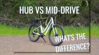 title image with Marin Hub Vs Mid Drive whats the difference text