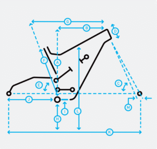 Bayview Trail 24" geometry diagram